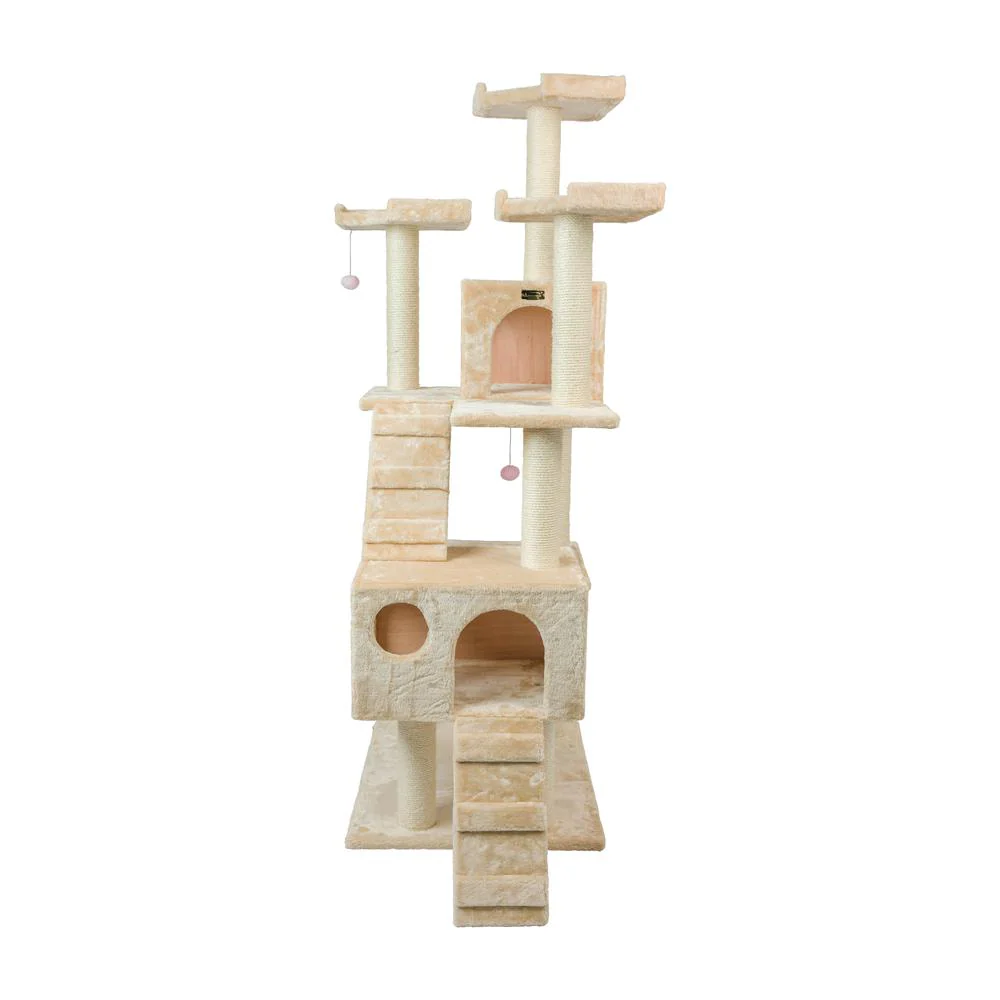 Cat Bed Earth Brown & Beige - Image 15