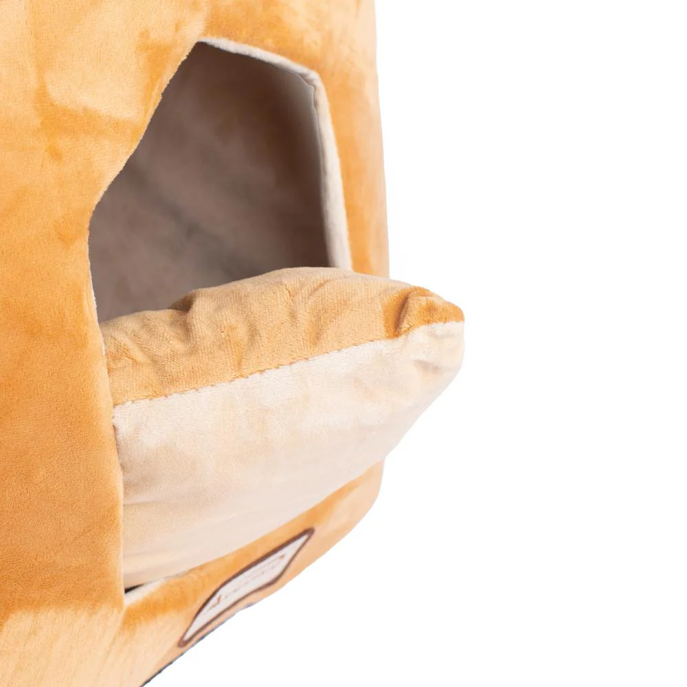 Cat Bed Earth Brown & Beige - Image 2