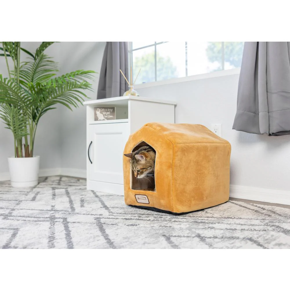 Cat Bed Earth Brown & Beige - Image 8
