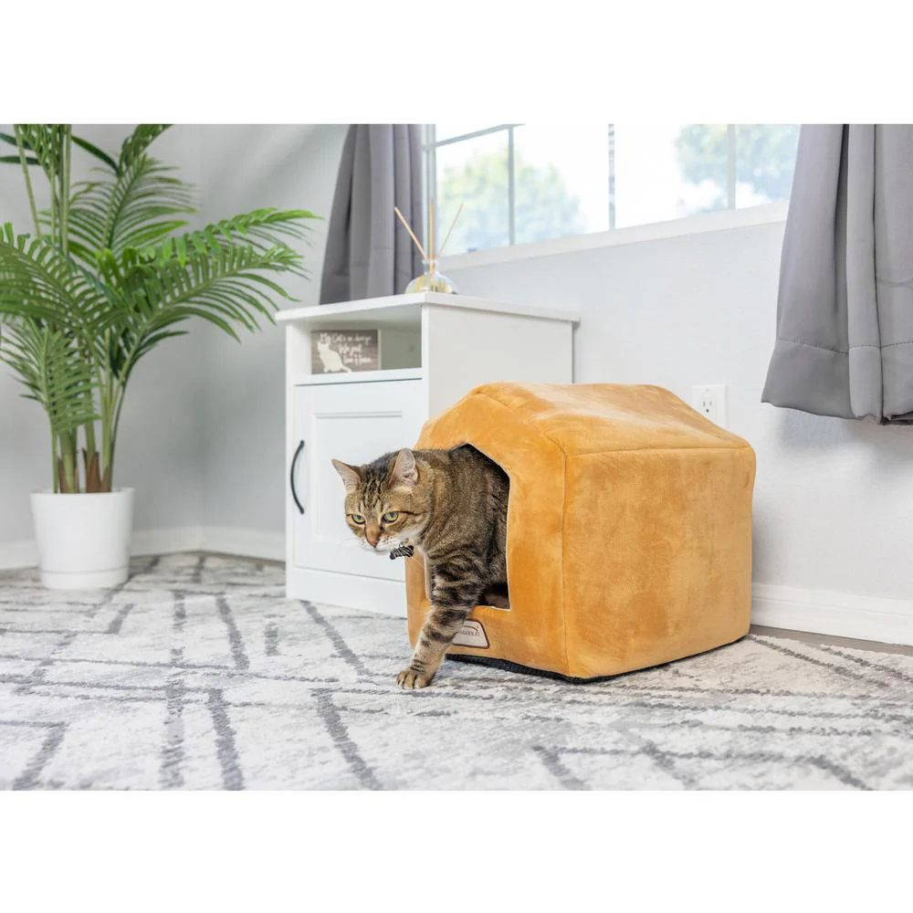 Cat Bed Earth Brown & Beige - Image 9
