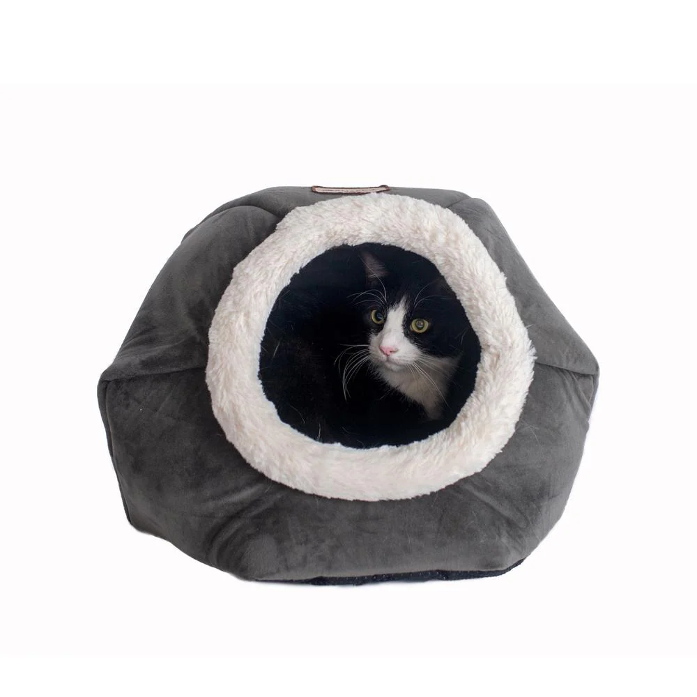 Cat Bed Gray Velvet - Image 6