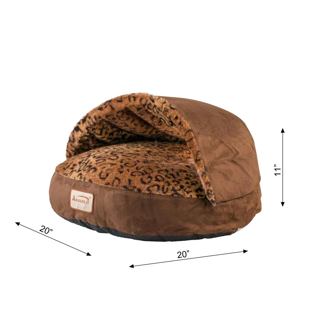Cat Bed, Mocha And Leopard - Image 10