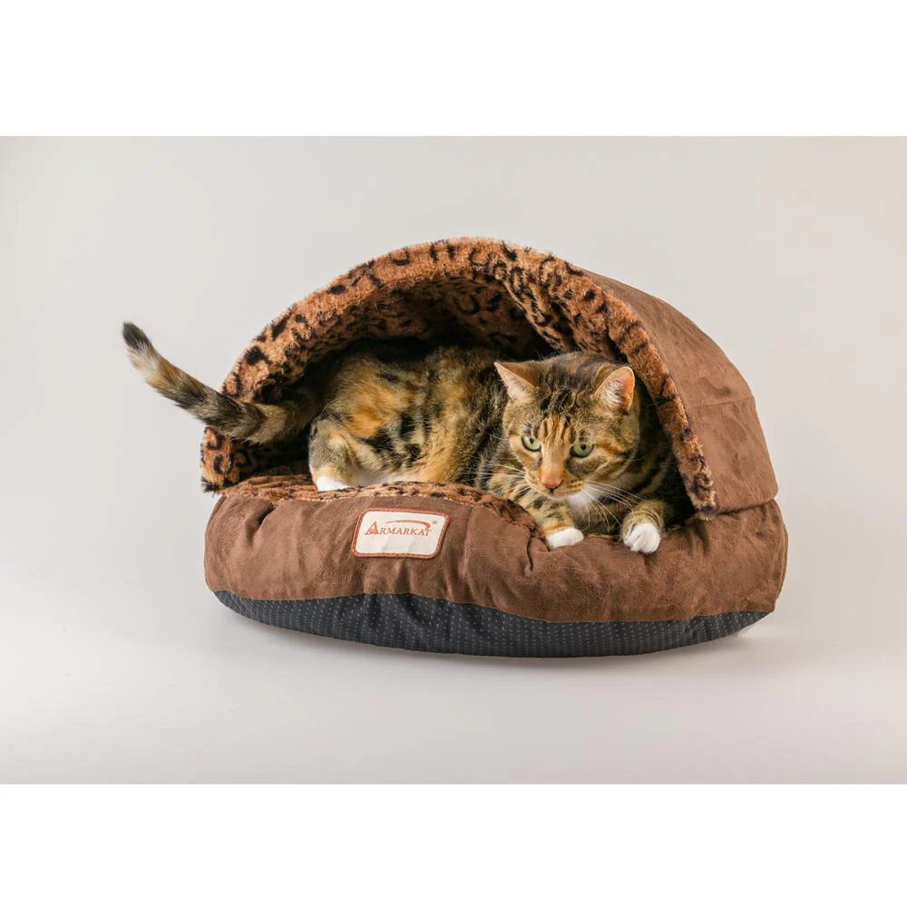 Cat Bed, Mocha And Leopard - Image 13