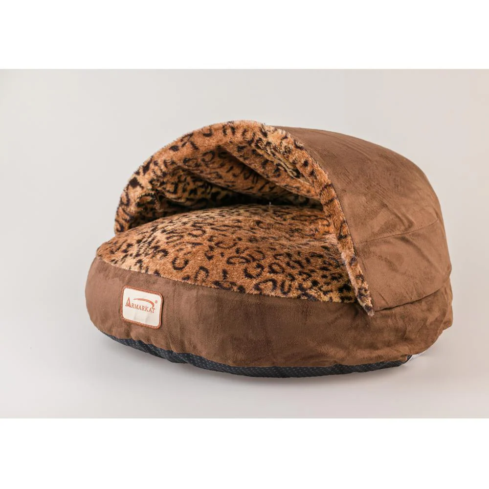 Cat Bed, Mocha And Leopard - Image 15