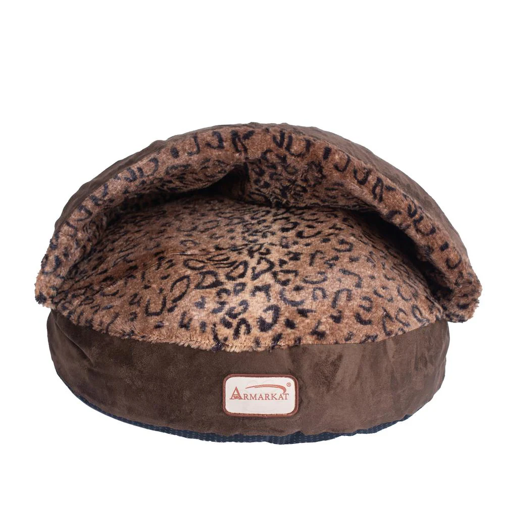 Cat Bed, Mocha And Leopard - Image 5
