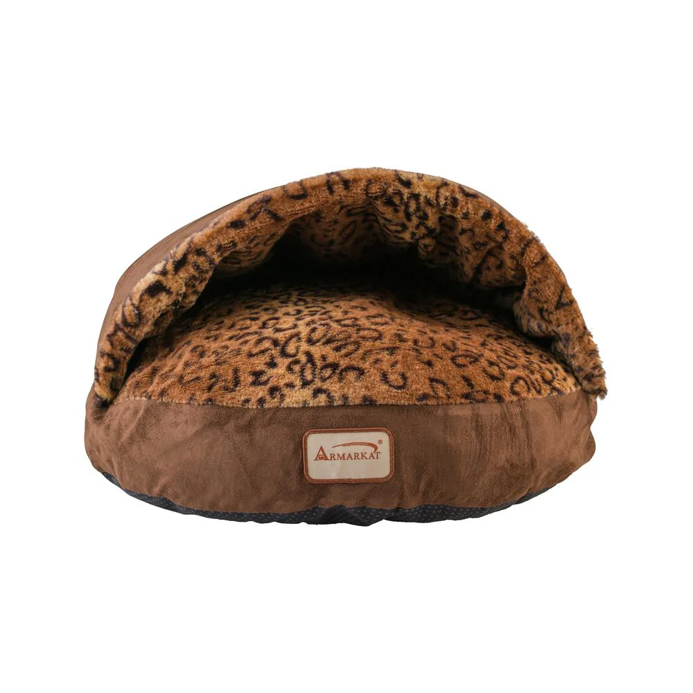 Cat Bed, Mocha And Leopard - Image 6