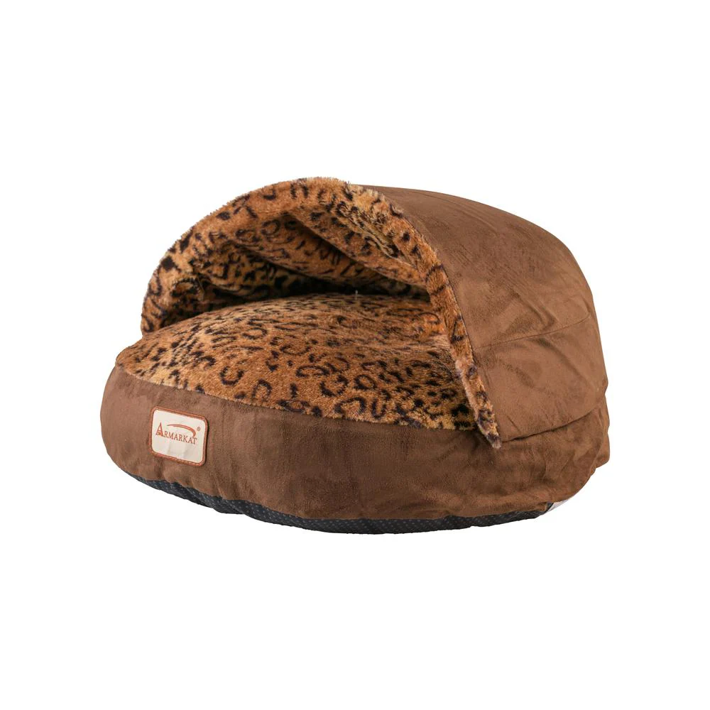 Cat Bed, Mocha And Leopard - Image 7