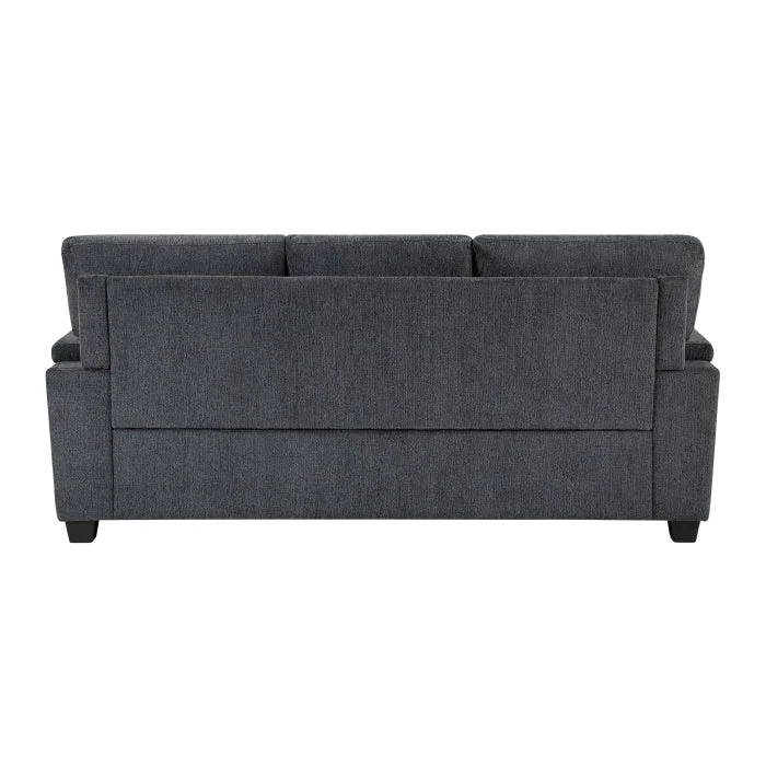 Chelsea 82" Sofa & 60" Loveseat with Decorative Pillows set by Homelegance - Gray - Image 5