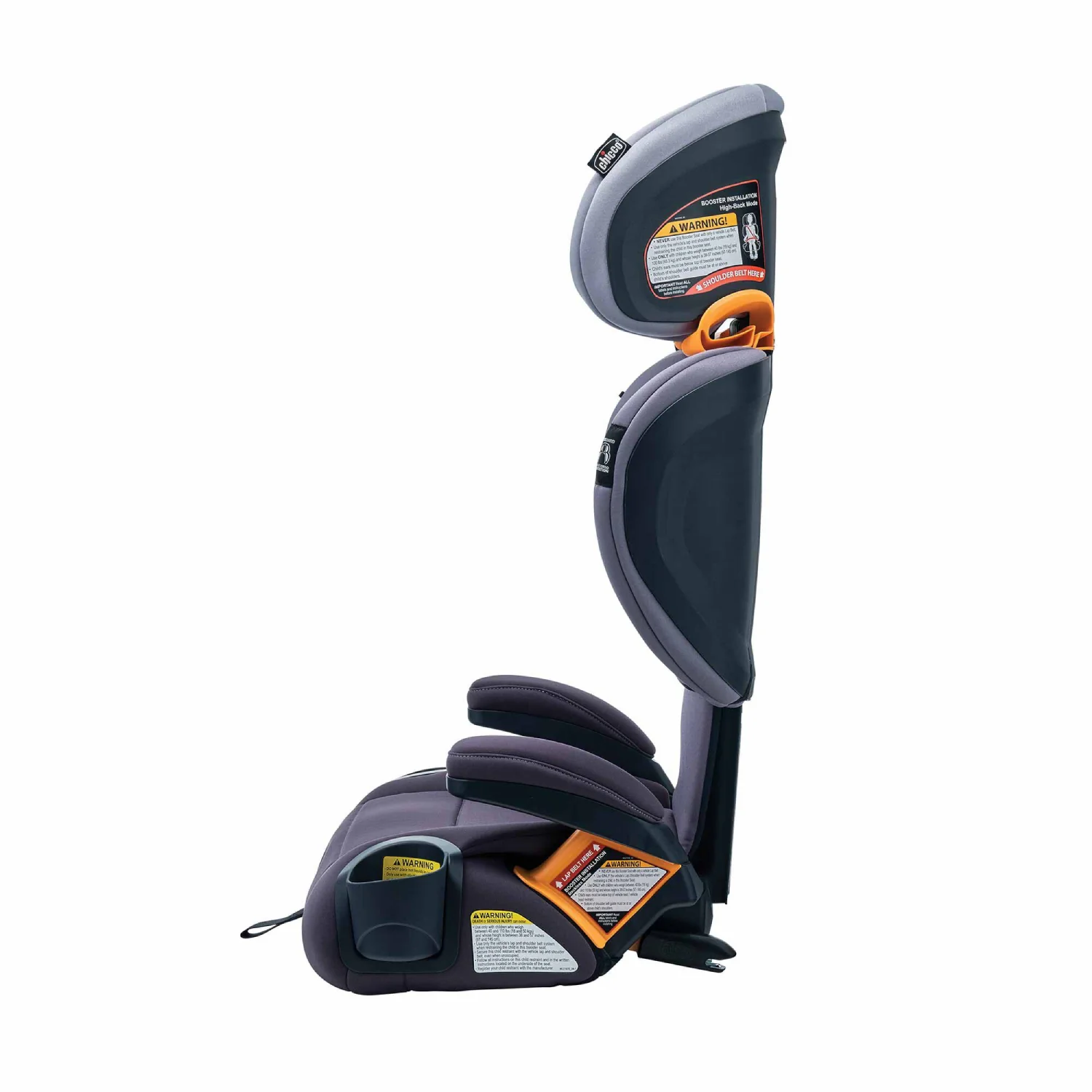 Chicco KidFit ClearTex Plus 2-in-1 Belt Positioning Booster Car Seat - Lilac - Image 6