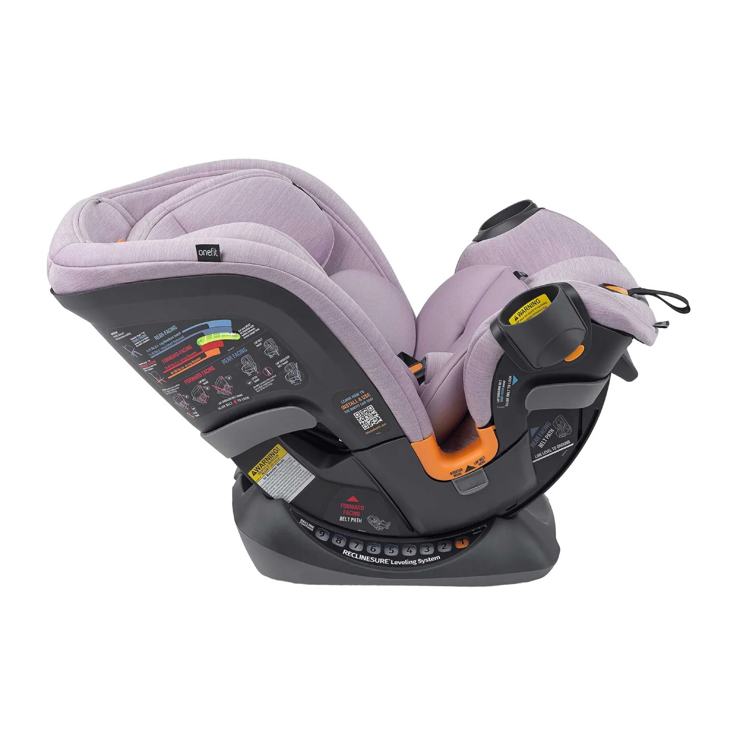 Chicco OneFit ClearTex All-in-One Car Seat - Lilac - Image 4