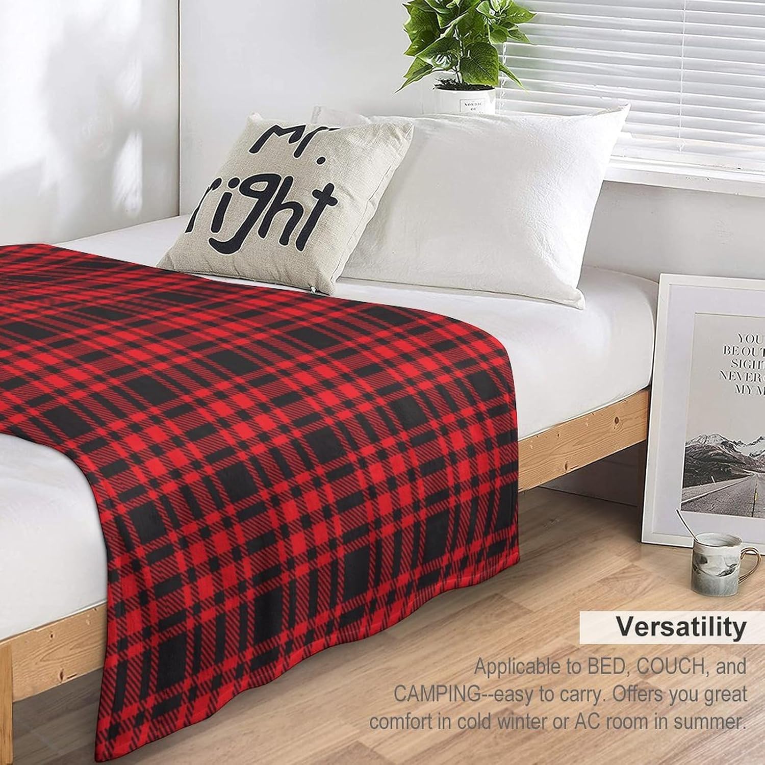 Christmas Throw Blanket - Plaid - Image 3