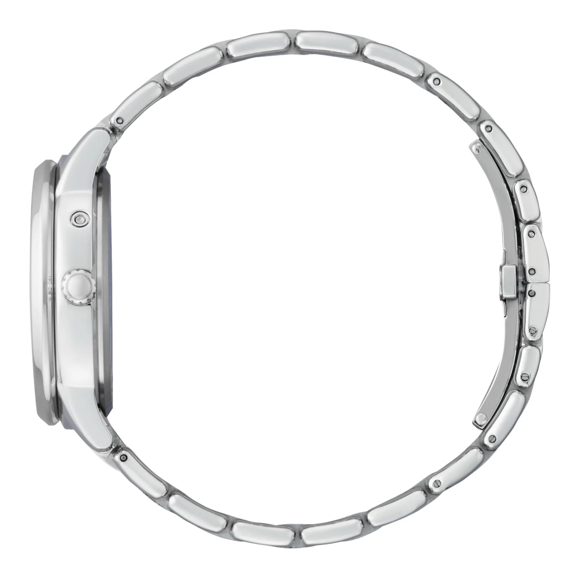 Citizen Calendrier Women's 37mm Eco Drive Stainless Steel Silver Tone Bracelet Watch - Blue Dial - Image 2