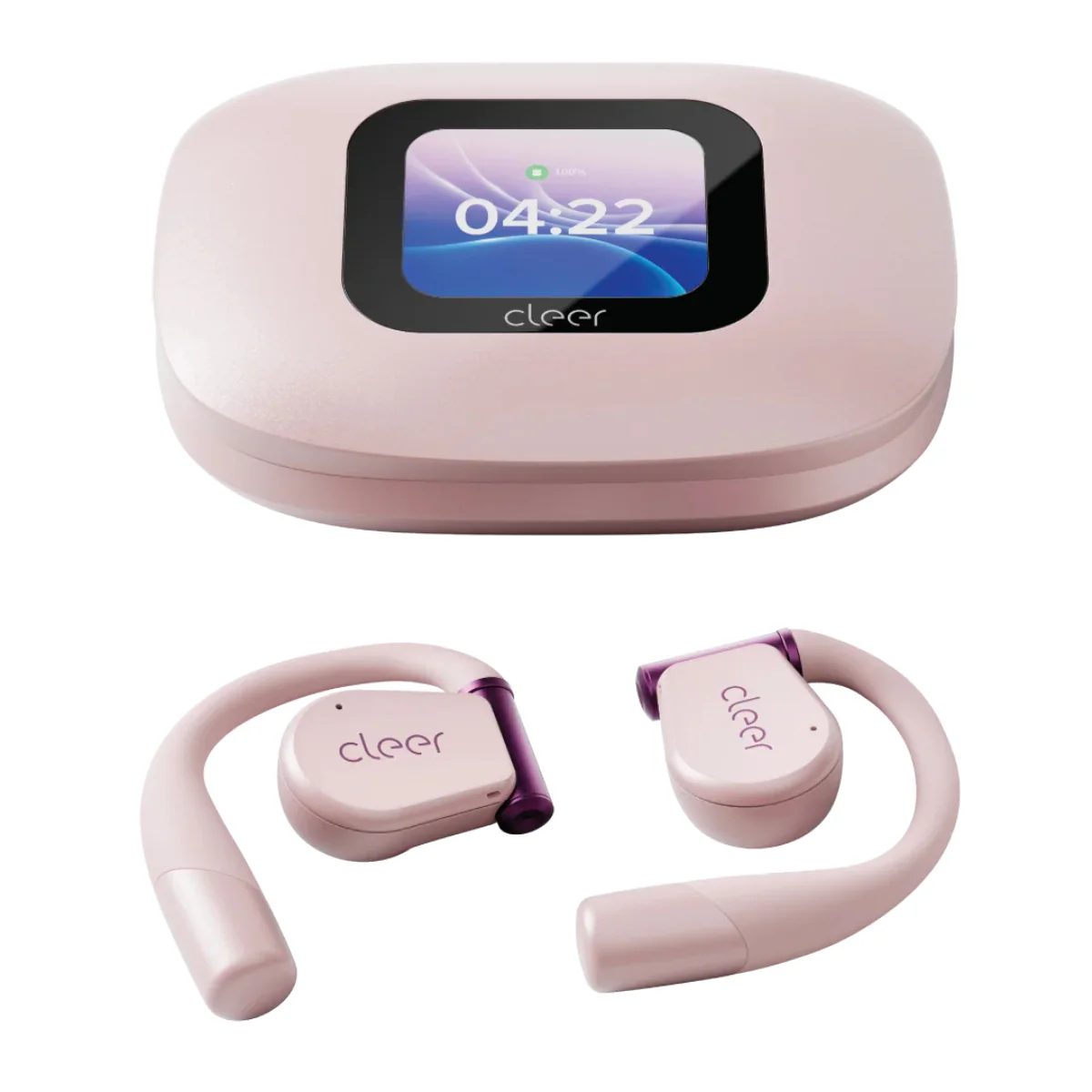 Cleer ARC 3 True Wireless Open Ear Earbuds - Pink - Image 3