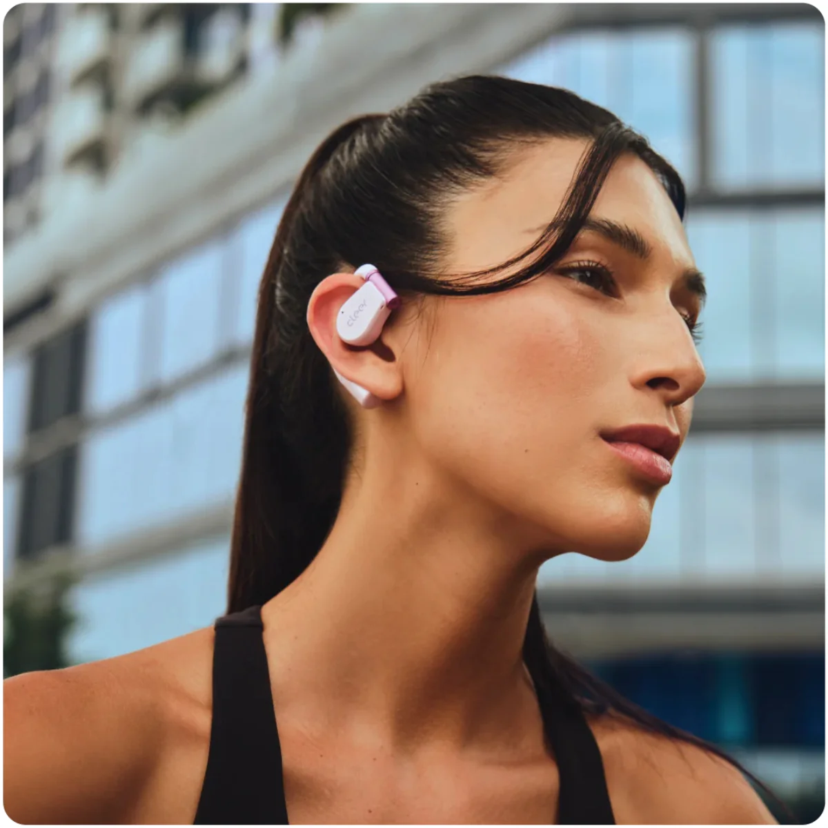 Cleer ARC 3 True Wireless Open Ear Earbuds - Pink - Image 7