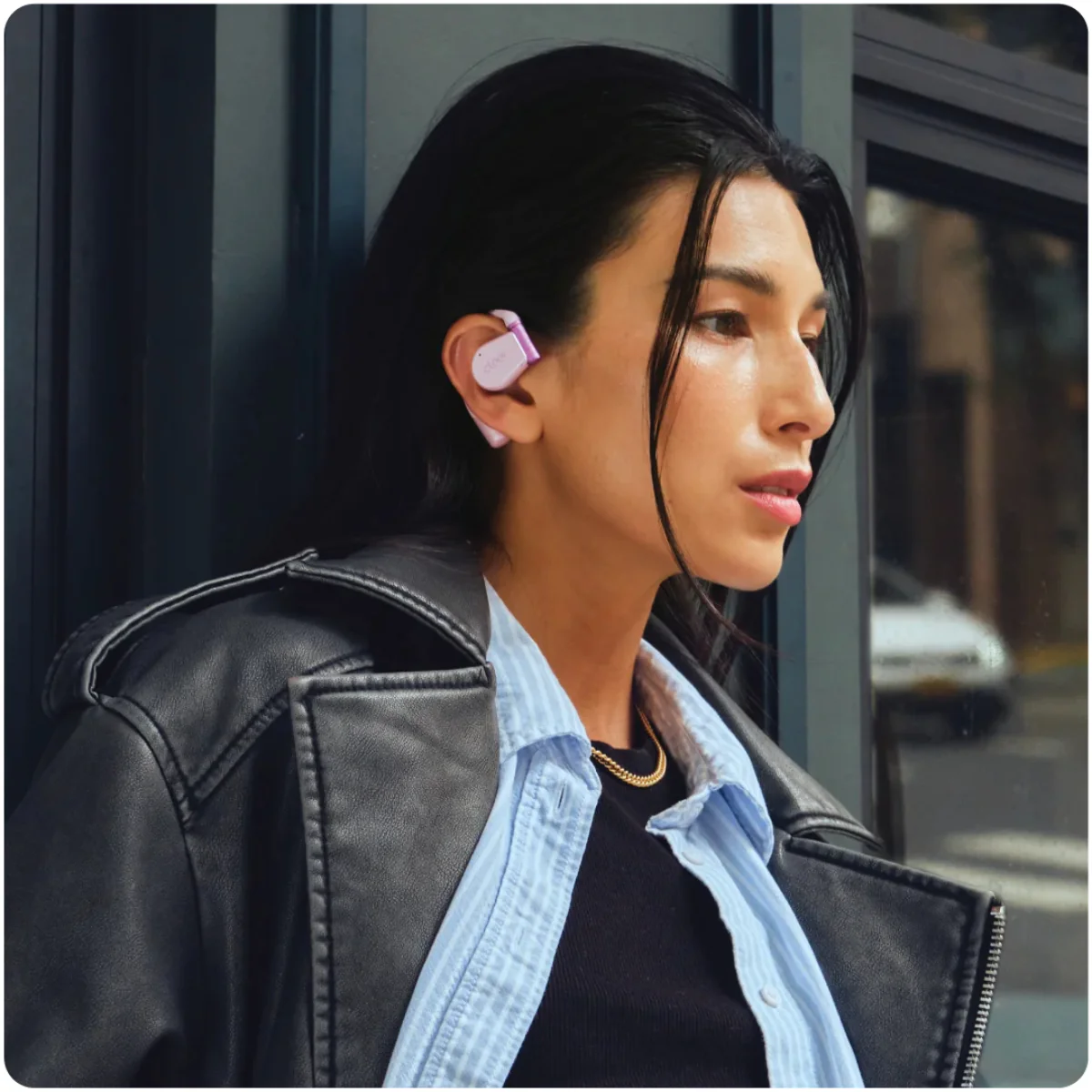 Cleer ARC 3 True Wireless Open Ear Earbuds - Pink - Image 8