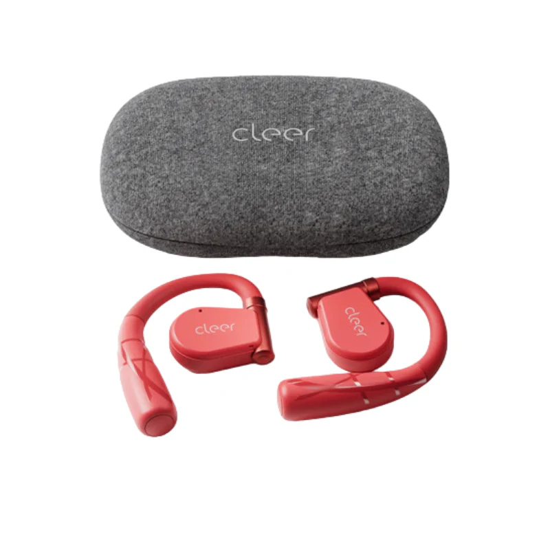Cleer Arc II Sport True Wireless Open-the-Ear Earbuds - Red - Image 4