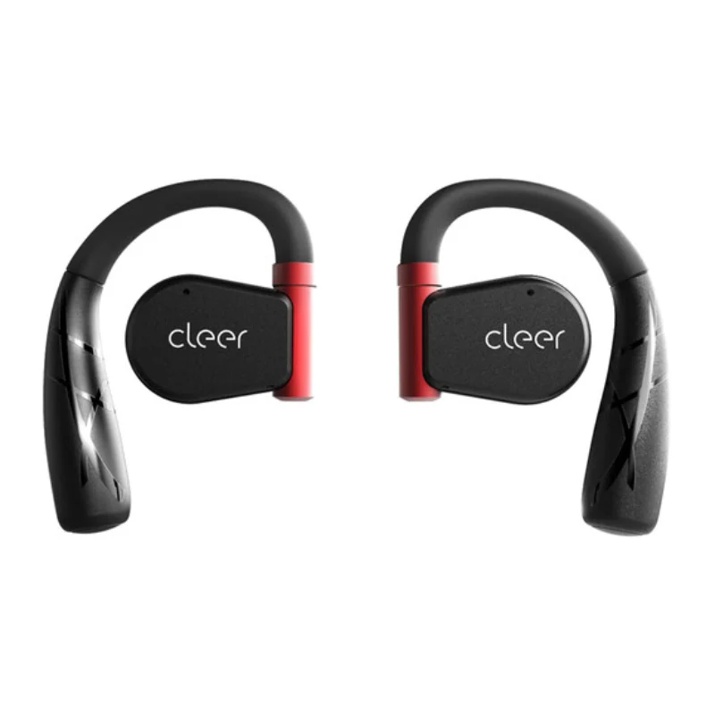 Cleer Arc II Sport True Wireless Open-the-Ear Earbuds - Red/Black - Image 2