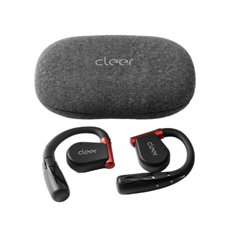 Cleer Arc II Sport True Wireless Open-the-Ear Earbuds - Red/Black - Image 4