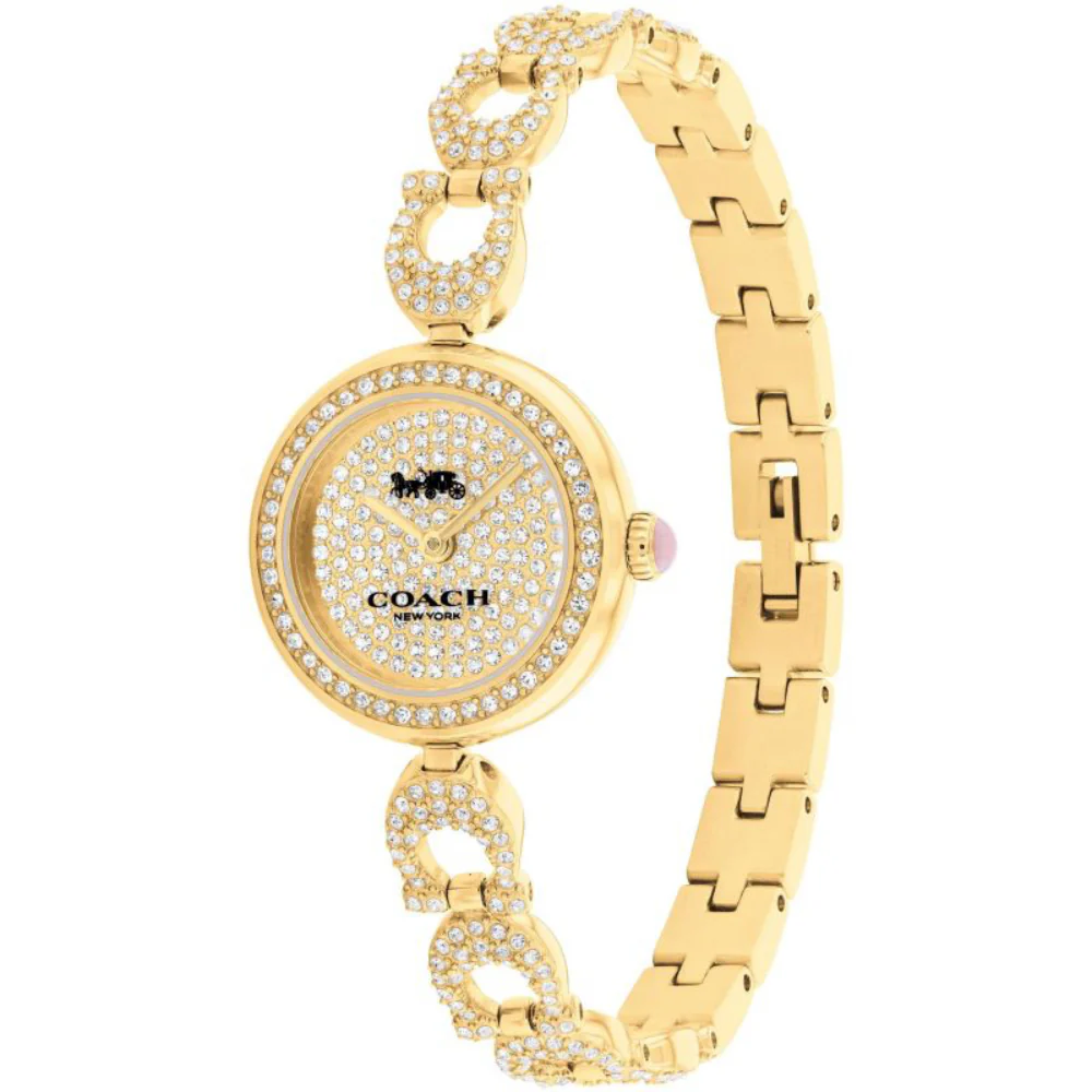 Coach Gracie Women's 23mm Quartz Crystal Bracelet Watch - Gold - Image 2