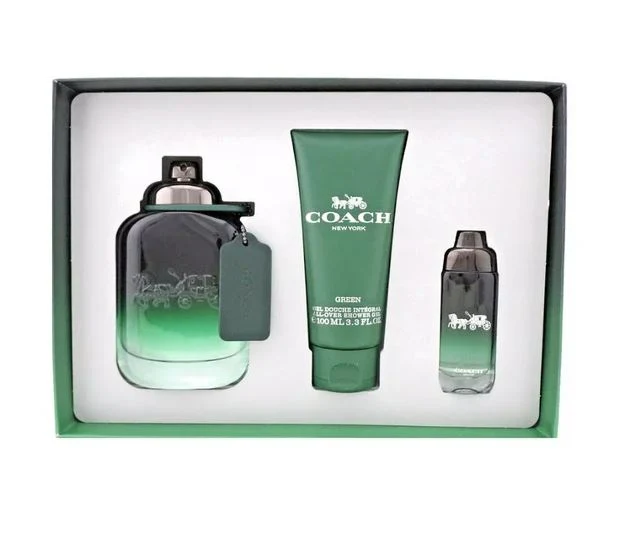 Coach Green Men's (3-Piece) Eau de Toilette Gift Set - Image 3