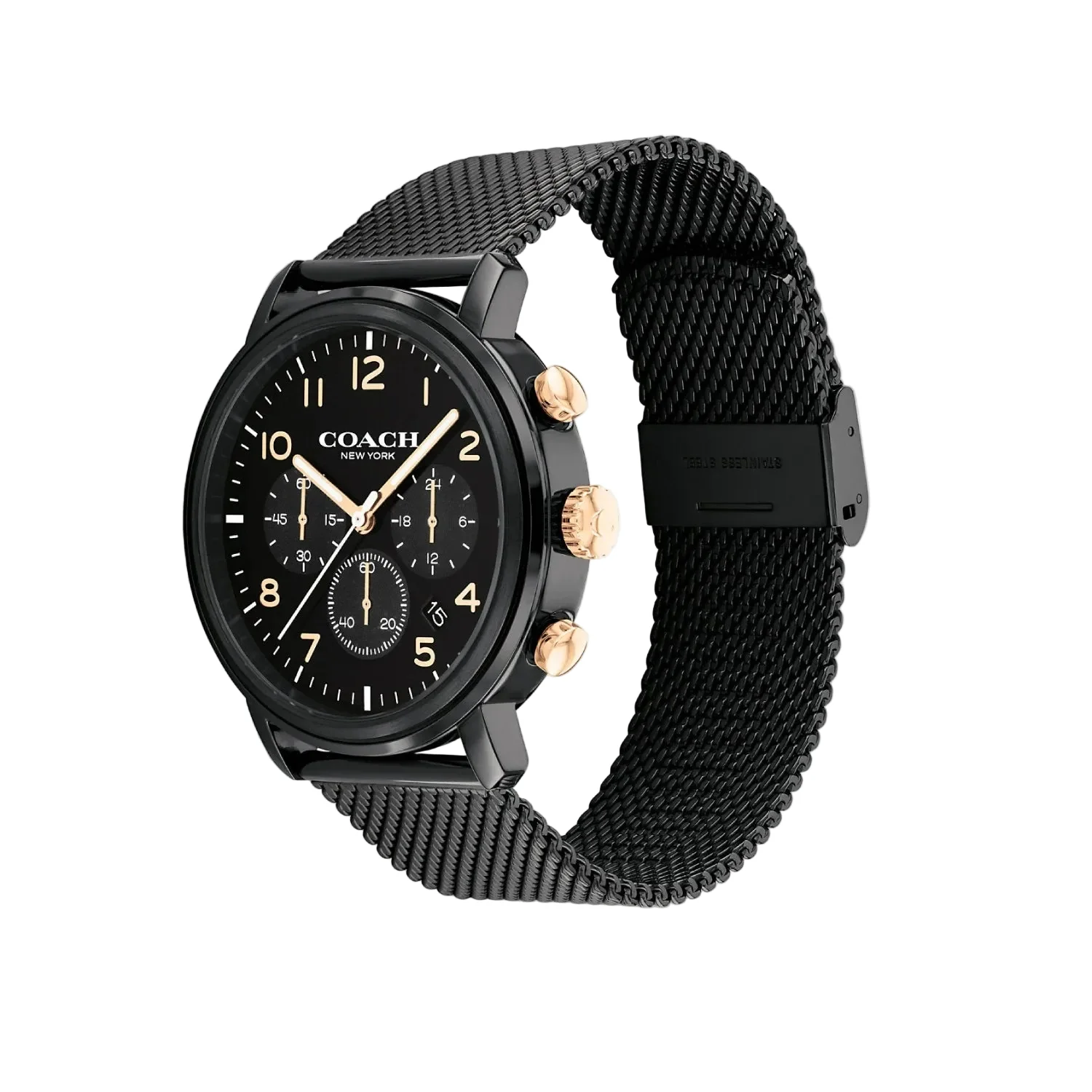 COACH Harrison Watch 42mm Black - Image 2