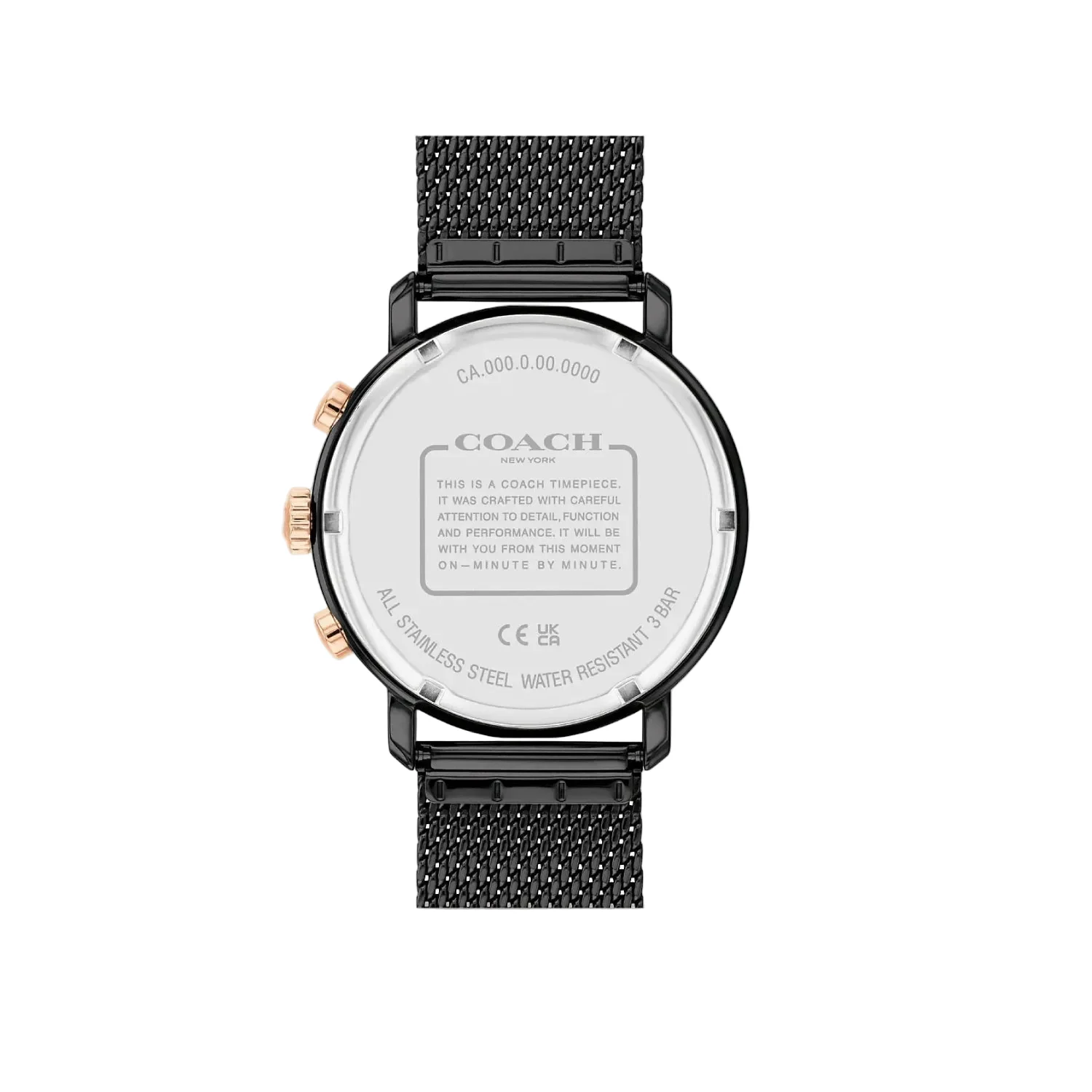COACH Harrison Watch 42mm Black - Image 3