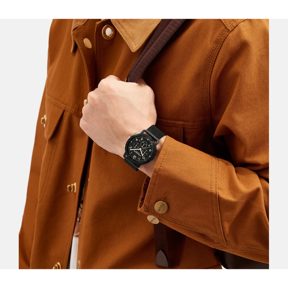 COACH Harrison Watch 42mm Black - Image 4