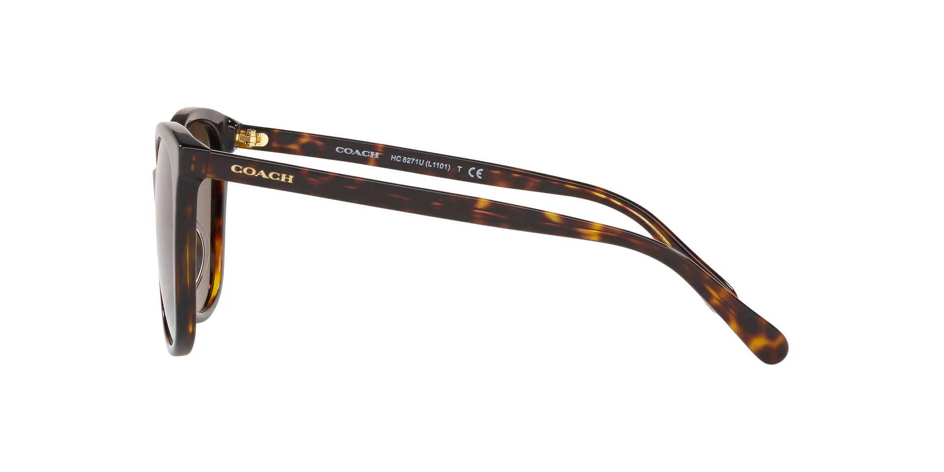 Coach HC8271U Women's Sunglasses - Dark Brown - Image 3