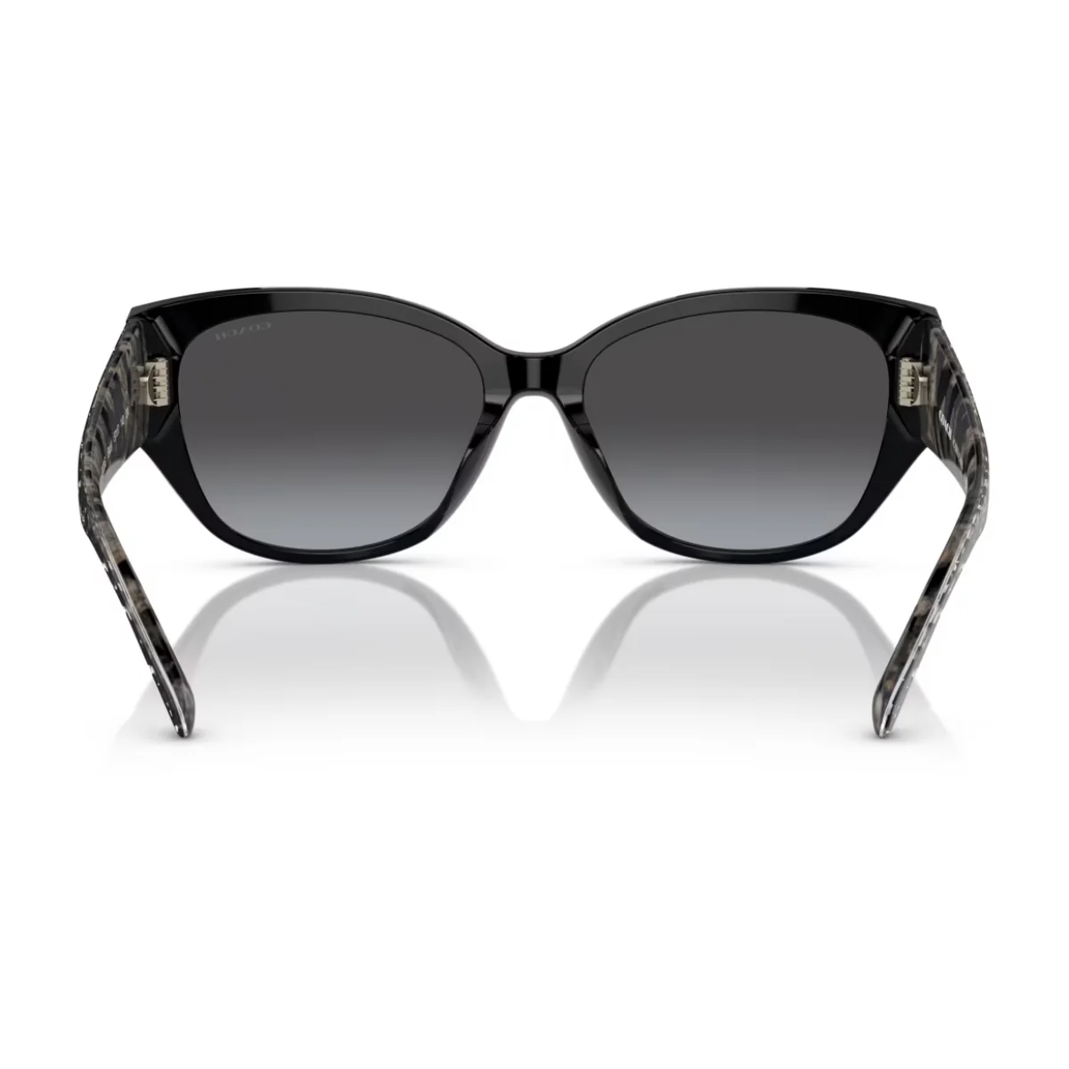 Coach Women's Rectangle Sunglasses, Gray Gradient - Image 5