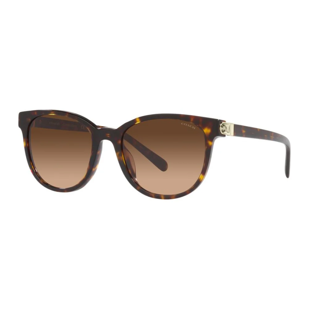 Coach Women's Round Sunglasses, Brown Gradient - Image 2