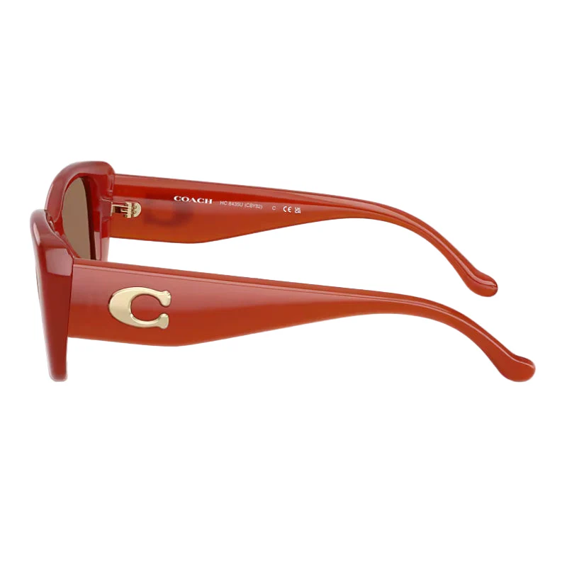 Coach Women's Square Solid Color Sunglasses - Image 8
