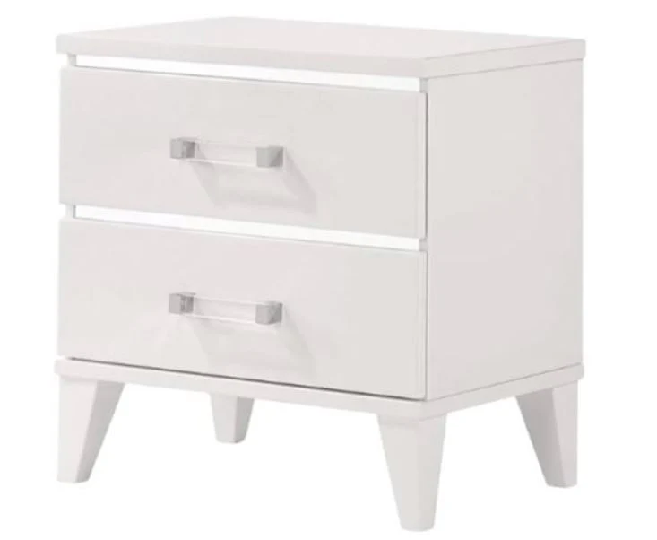 Colby Queen Bed + 2 Nightstands - White - Image 2