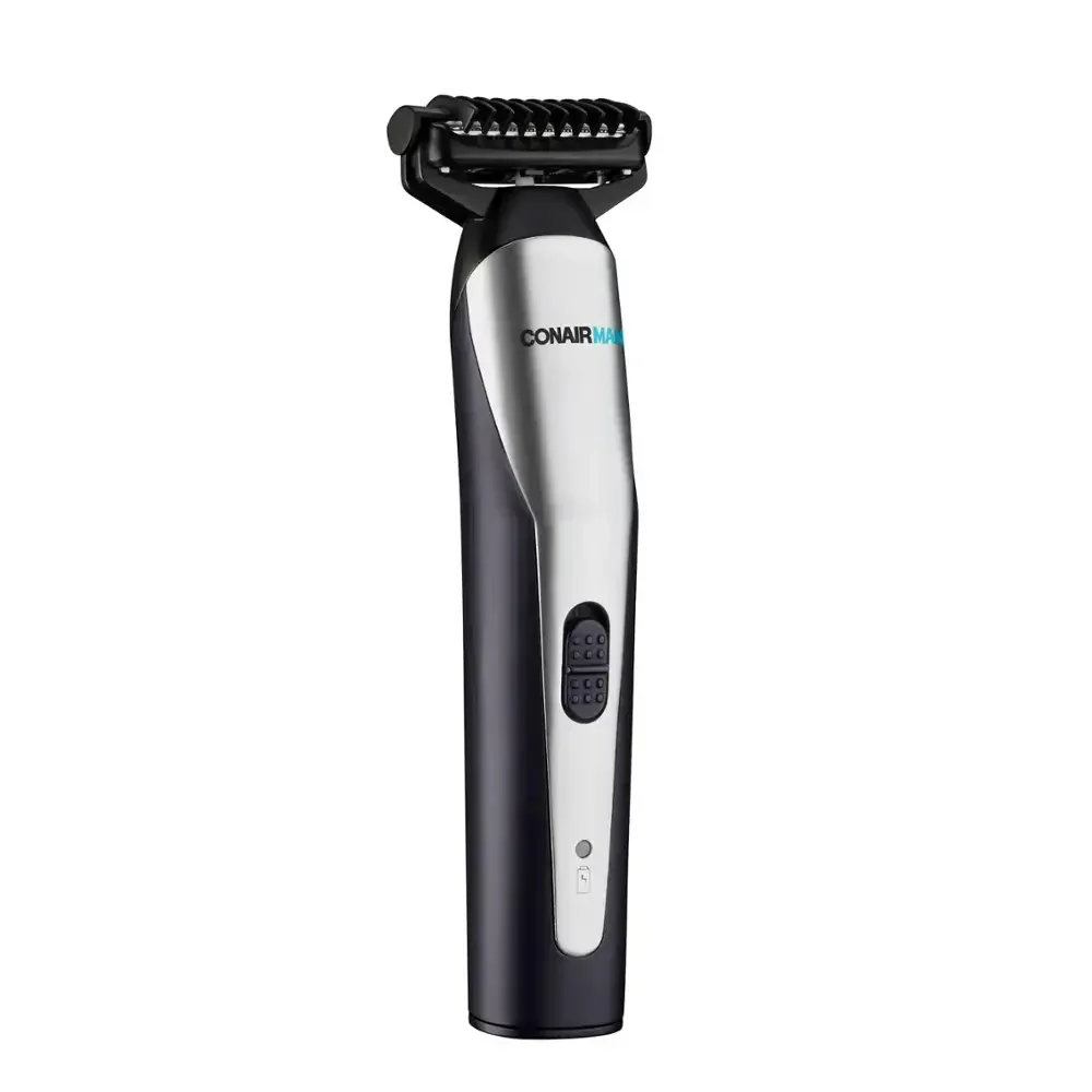 Conair ConairMan Men's Lithium-Ion Powered All-in-1 Face and Body Trimmer - Silver - Image 6