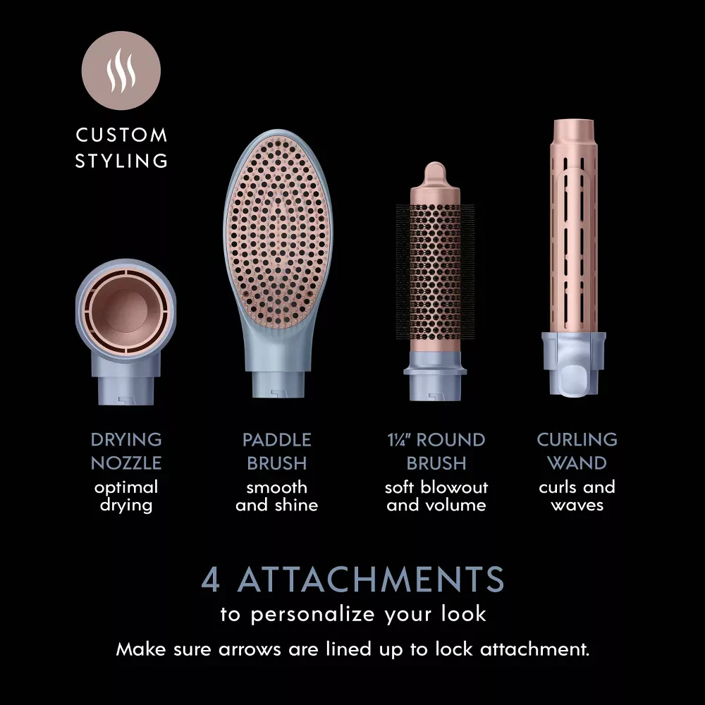 Conair InfinitiPRO DigitalAIRE Styling Wand with Multiple Attachments - Pink - Image 8