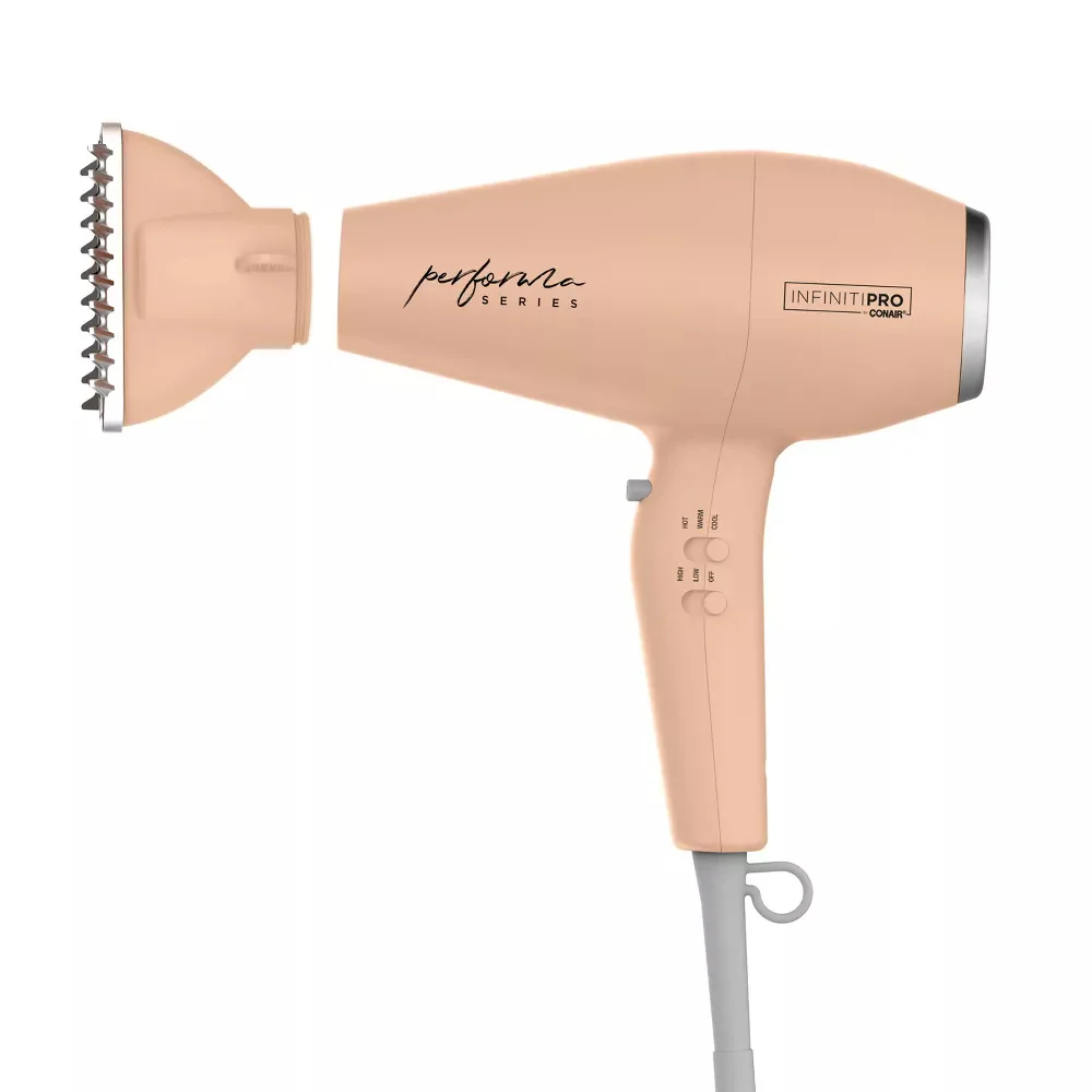 Conair InfinitiPRO Performa Series Ionic Dryer with 3 Attachments - Peach - Image 3