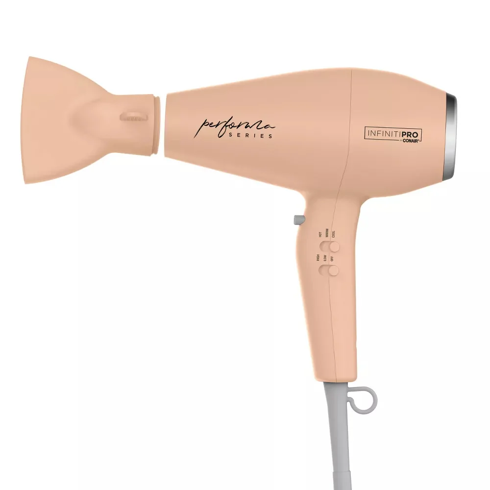 Conair InfinitiPRO Performa Series Ionic Dryer with 3 Attachments - Peach - Image 4