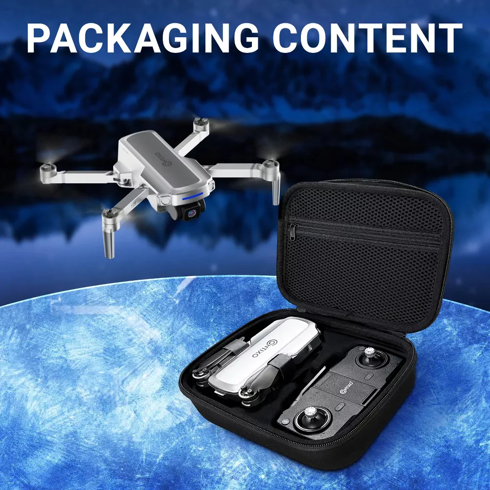 Contixo F28 Foldable Drone with 4K FHD Camera and Carrying Case, White - Image 4