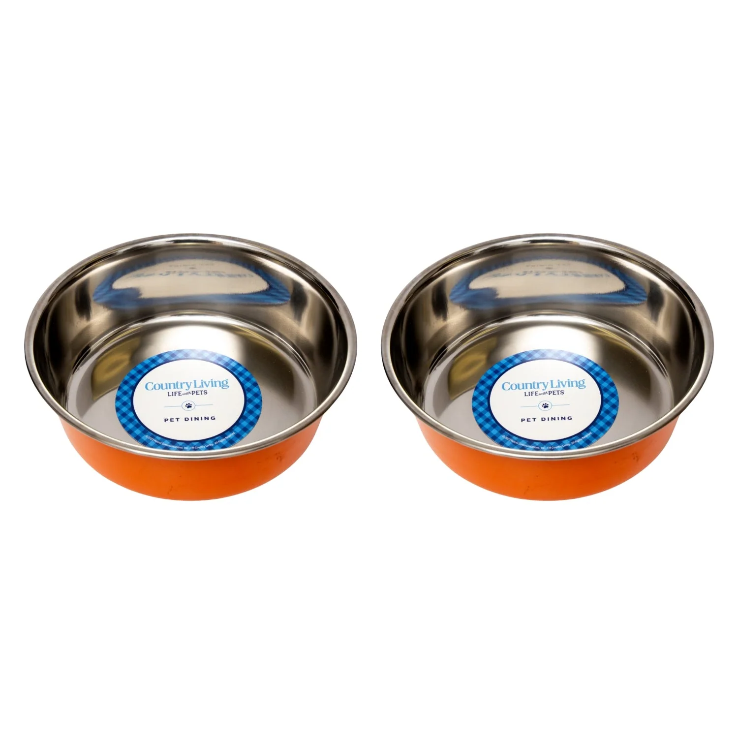 Country Living Set of 2 Heavy Gauge Stainless Steel Dog Bowls - Perfect for Food & Water - Image 5