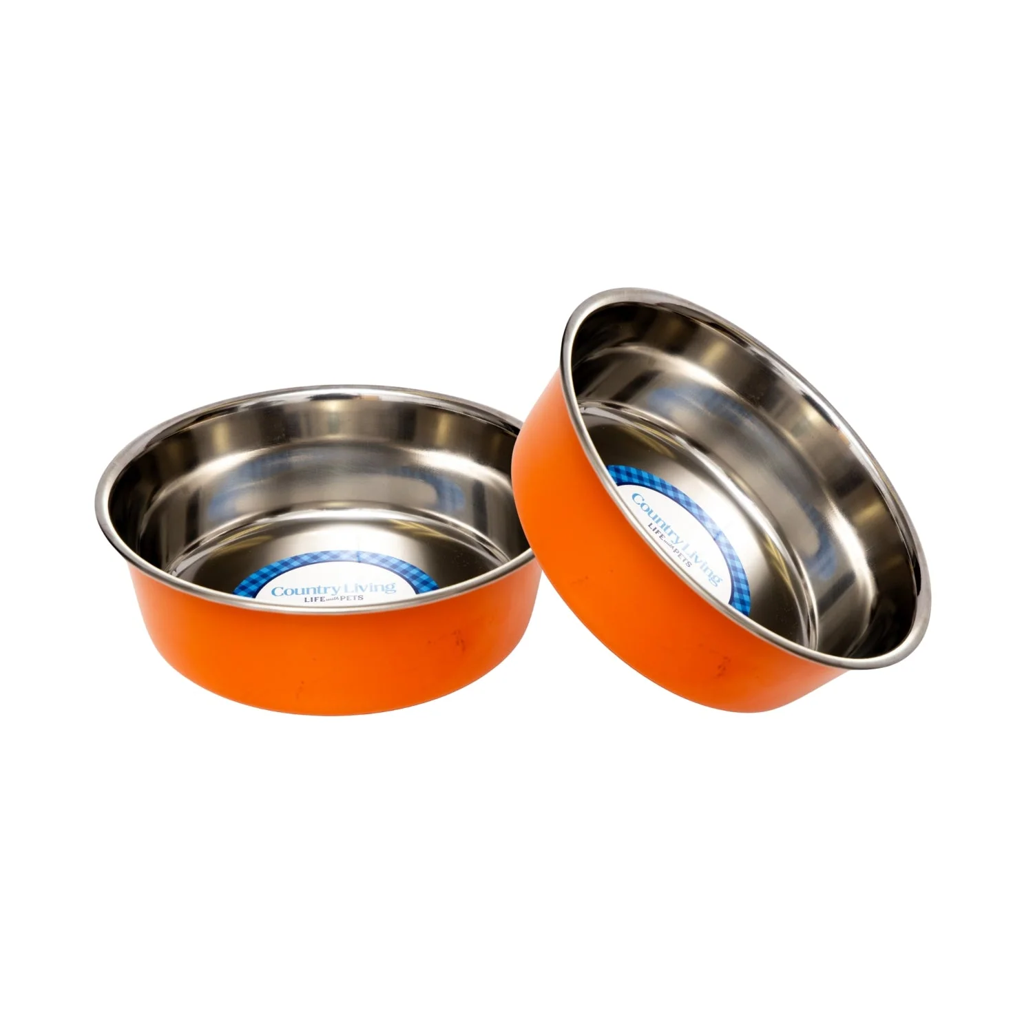 Country Living Set of 2 Heavy Gauge Stainless Steel Dog Bowls - Perfect for Food & Water - Image 6