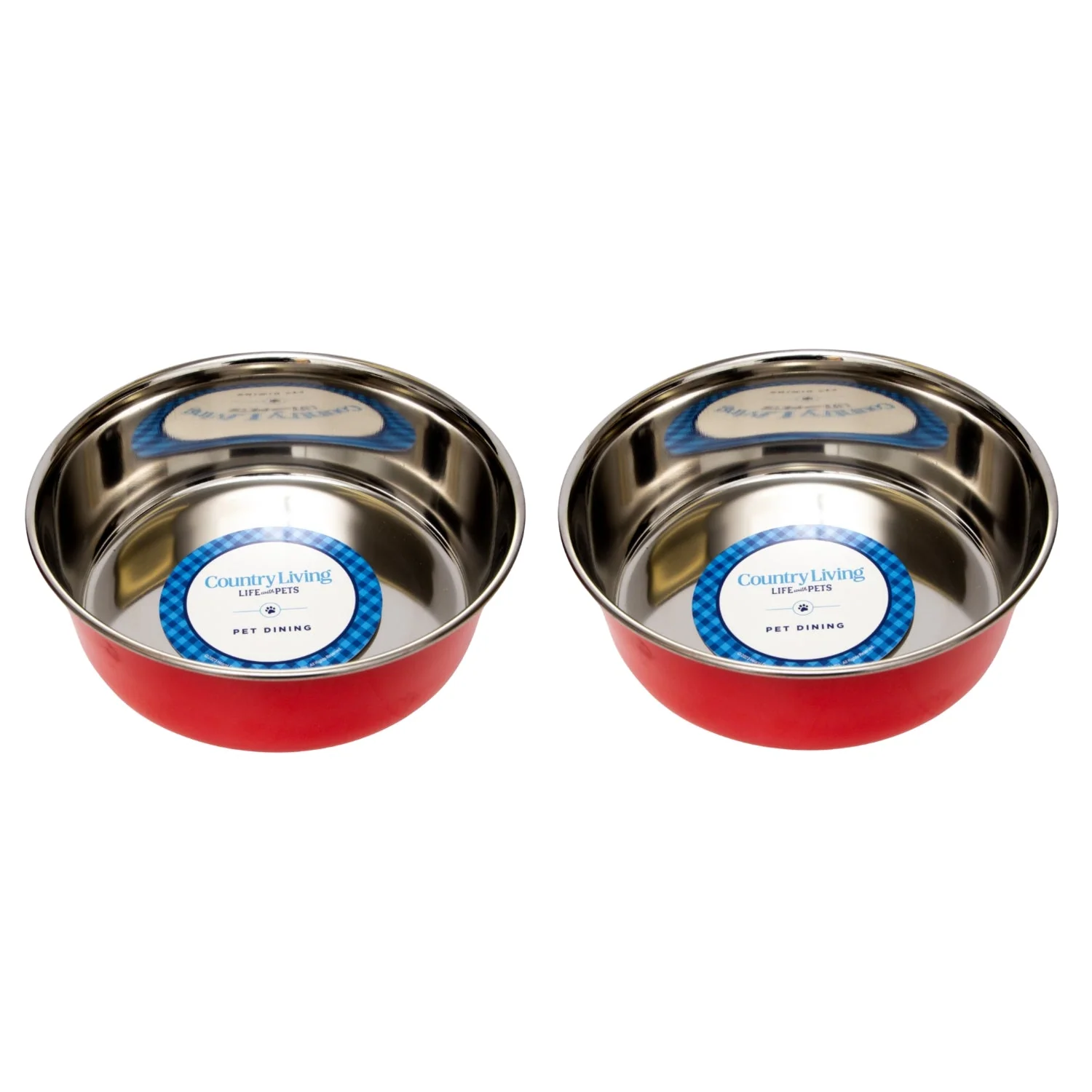 Country Living Set of 2 Heavy Gauge Stainless Steel Dog Bowls - Perfect for Food & Water - Image 9