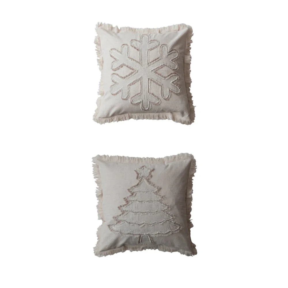Creative Co-op Pillow (Set of 2) - White