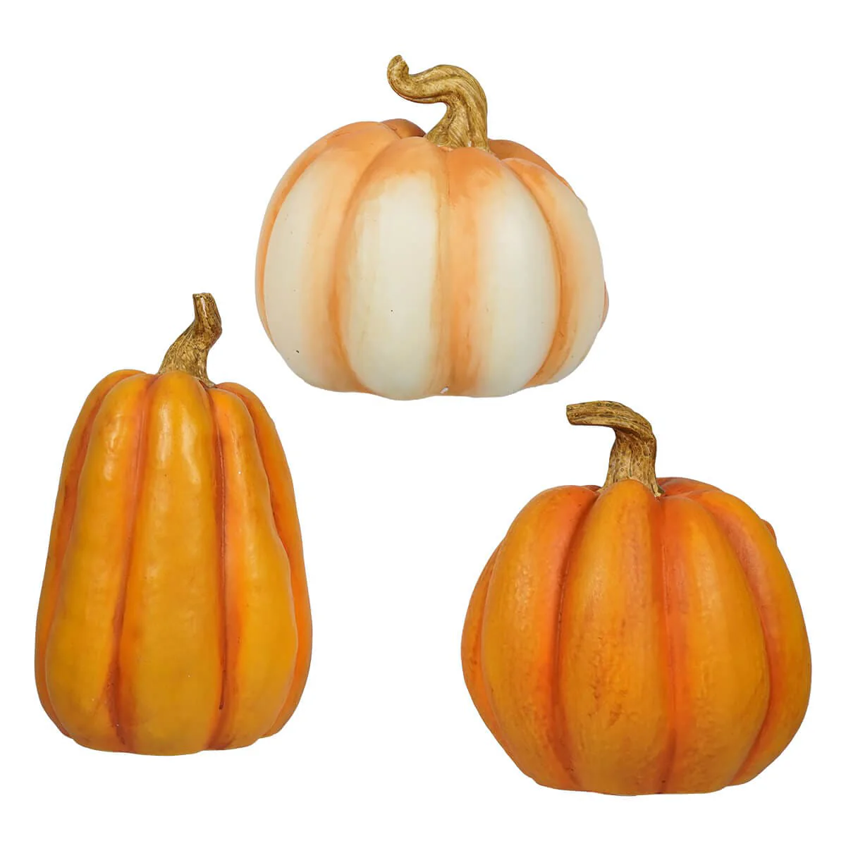 Creative Co-op Pumpkin with Face (Set of 3) - Image 3
