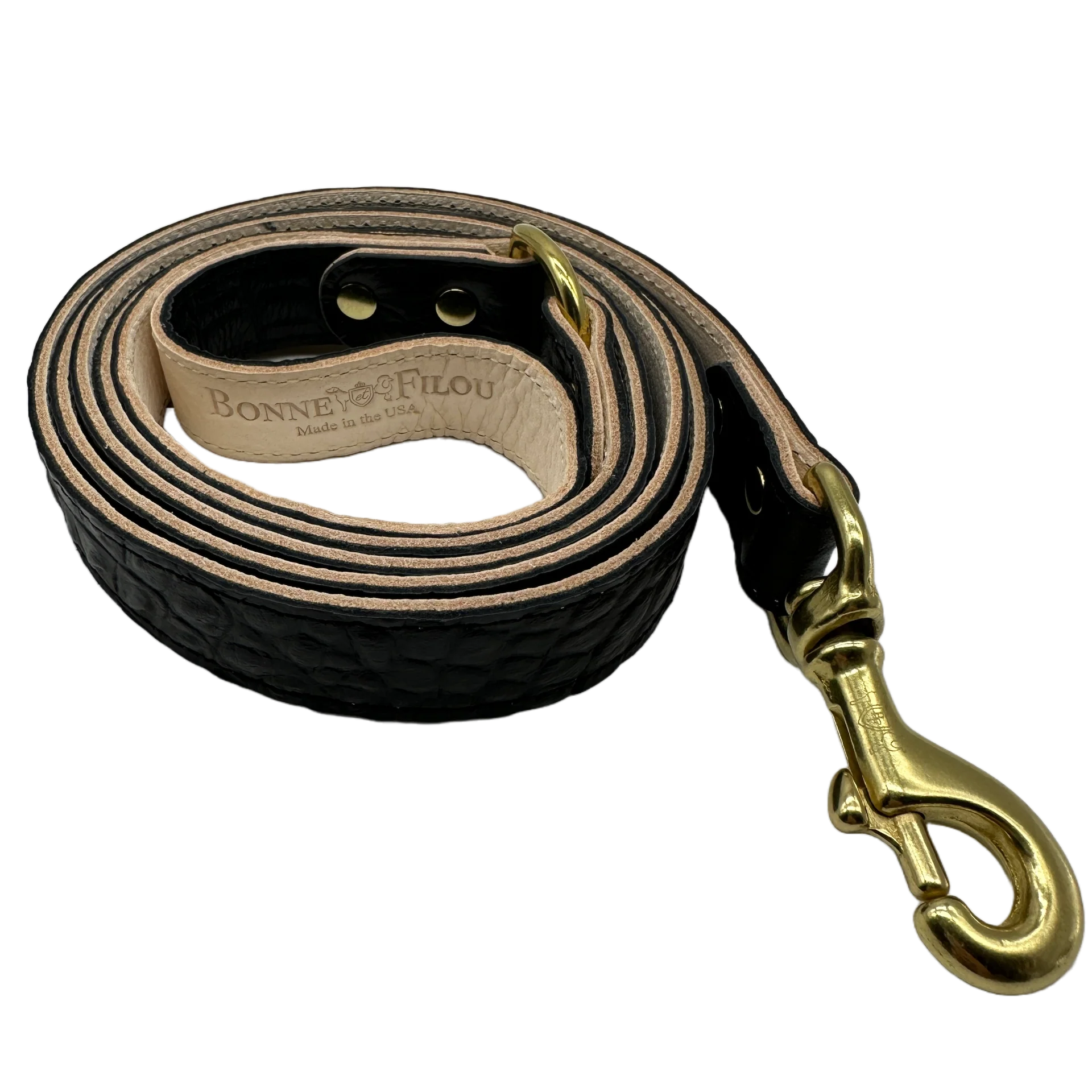 Croc Leather Dog Leashes - Image 3
