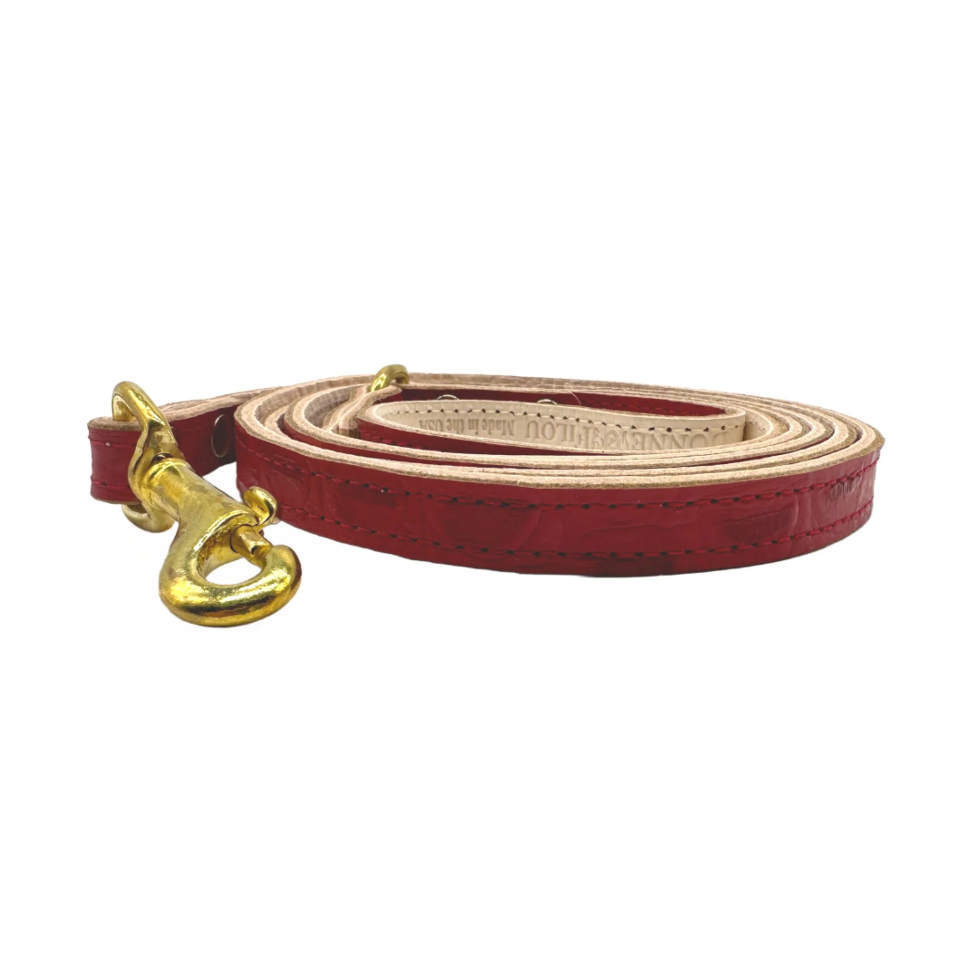 Croc Leather Dog Leashes - Image 8