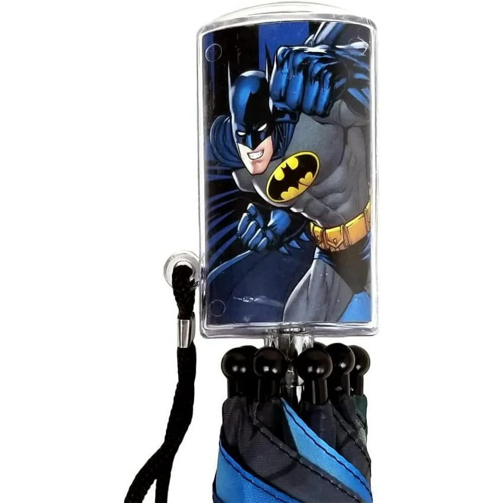 DC 21" Batman Kids Umbrella - Blue/Black - Image 3