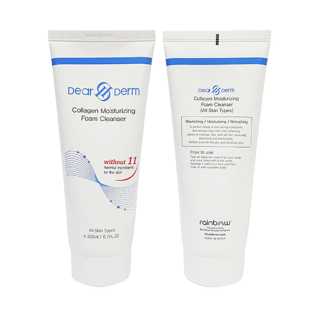Dearderm Collagen 6.7 Oz. Moisturizing Foam Cleanser - Image 2