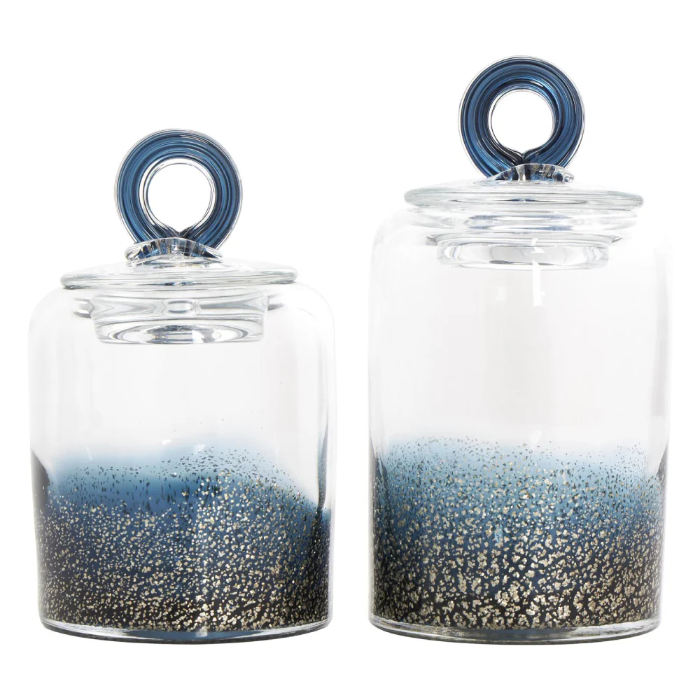 Decor Mache Decorative Jars with Ring Lids (Set of 2) - Image 5