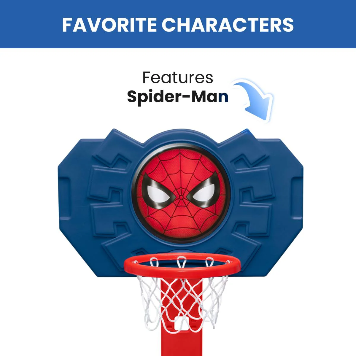 Delta Children Spider-Man 4-in-1 Sport Center Toy - Red/Blue - Image 8