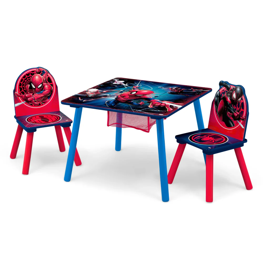 Delta Children Spider-Man Table and Chair Set with Storage