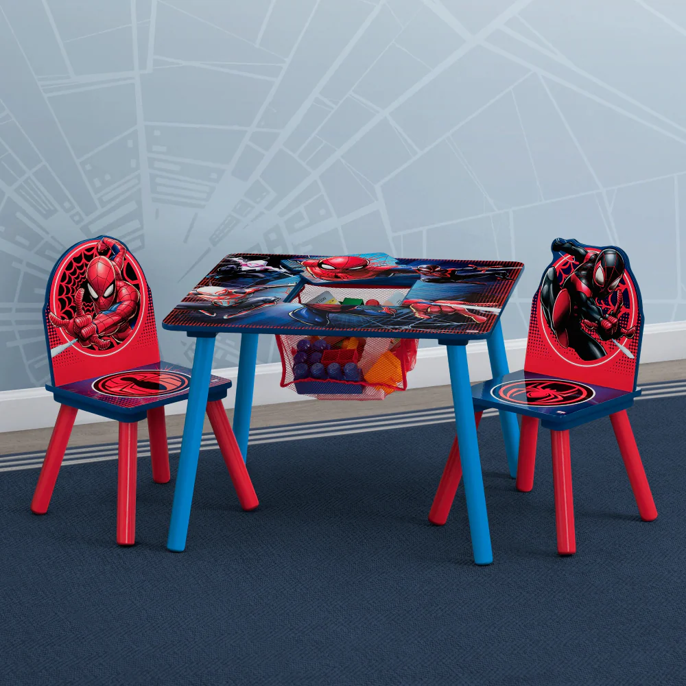 Delta Children Spider-Man Table and Chair Set with Storage - Image 6